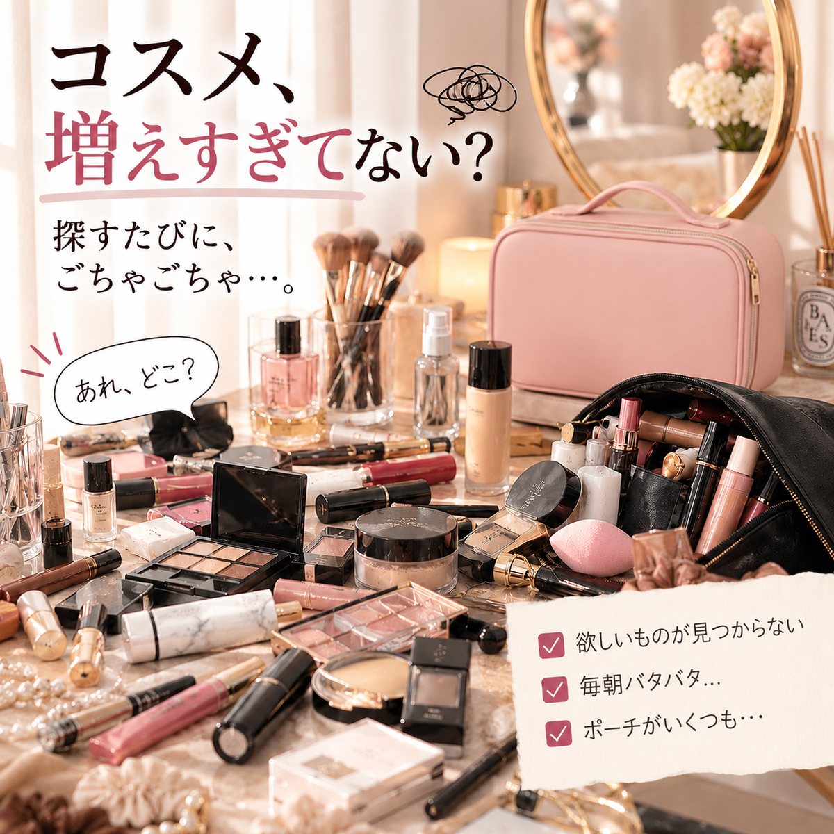 Sorami LUMIÈRE / LEDミラー付きメイクボックス